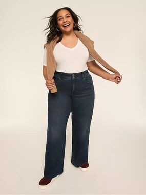 Lane Bryant Tighter Tummy Fit High-Rise Boot Jean Womens Flex Magic Waist